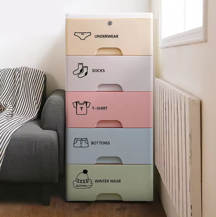 Webuymart™ Wardrobe Vinyl Art Stickers – 5pcs Set